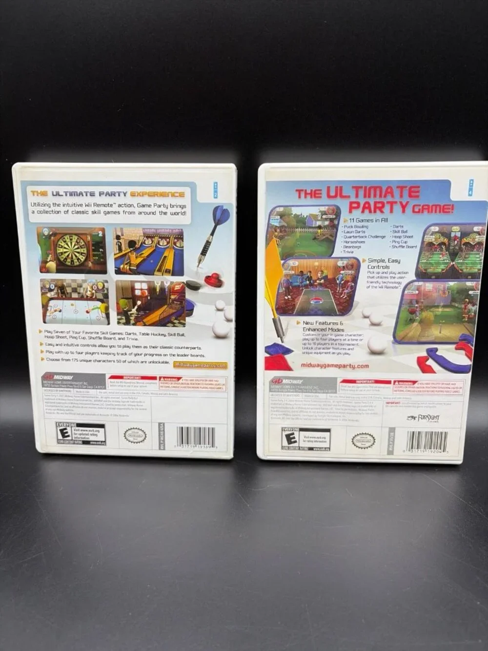 Game Party & Game Party 2 Nintendo Wii Complete CIB W/ Manual Tested